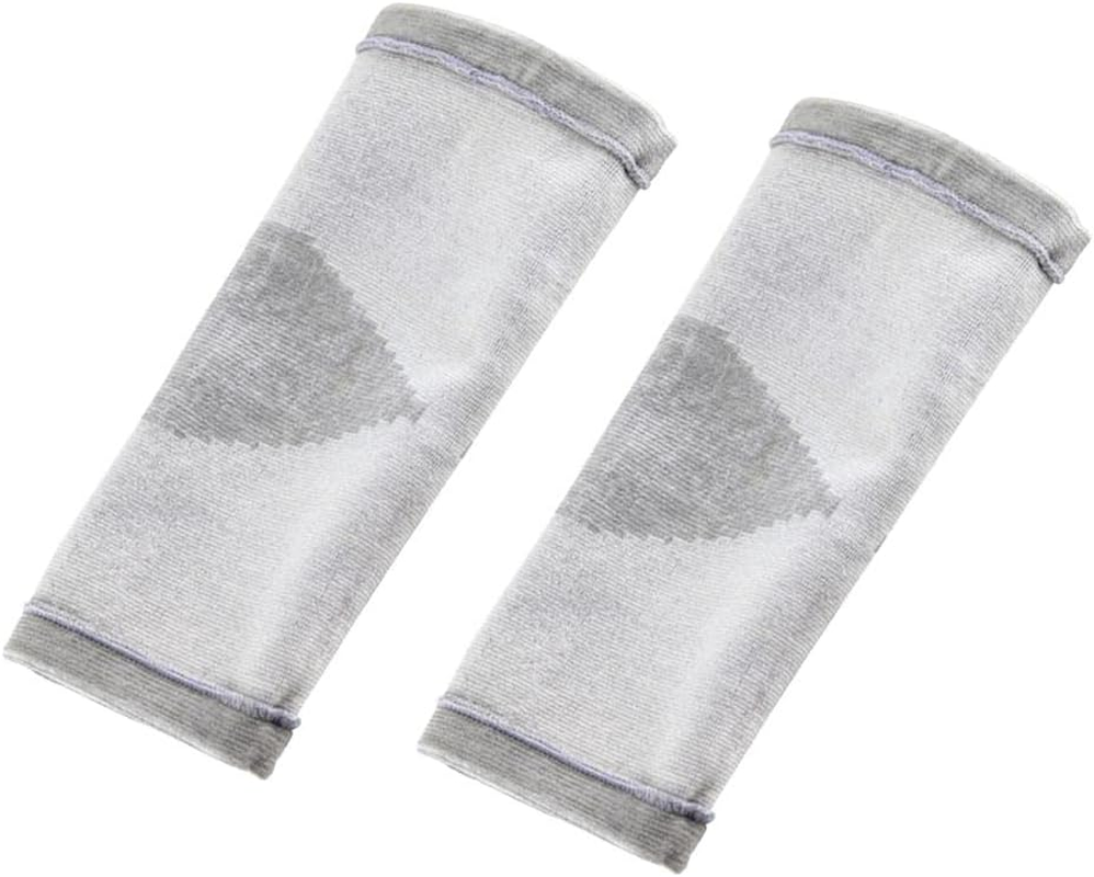 Oshhni Pack of 2Pieces, Bamboo Fiber Compression Knee Sleeves, Breathable Warm Knee Brace Sleeves, Support Stiff Muscles/Joints for Unisex Adult, L image number 4