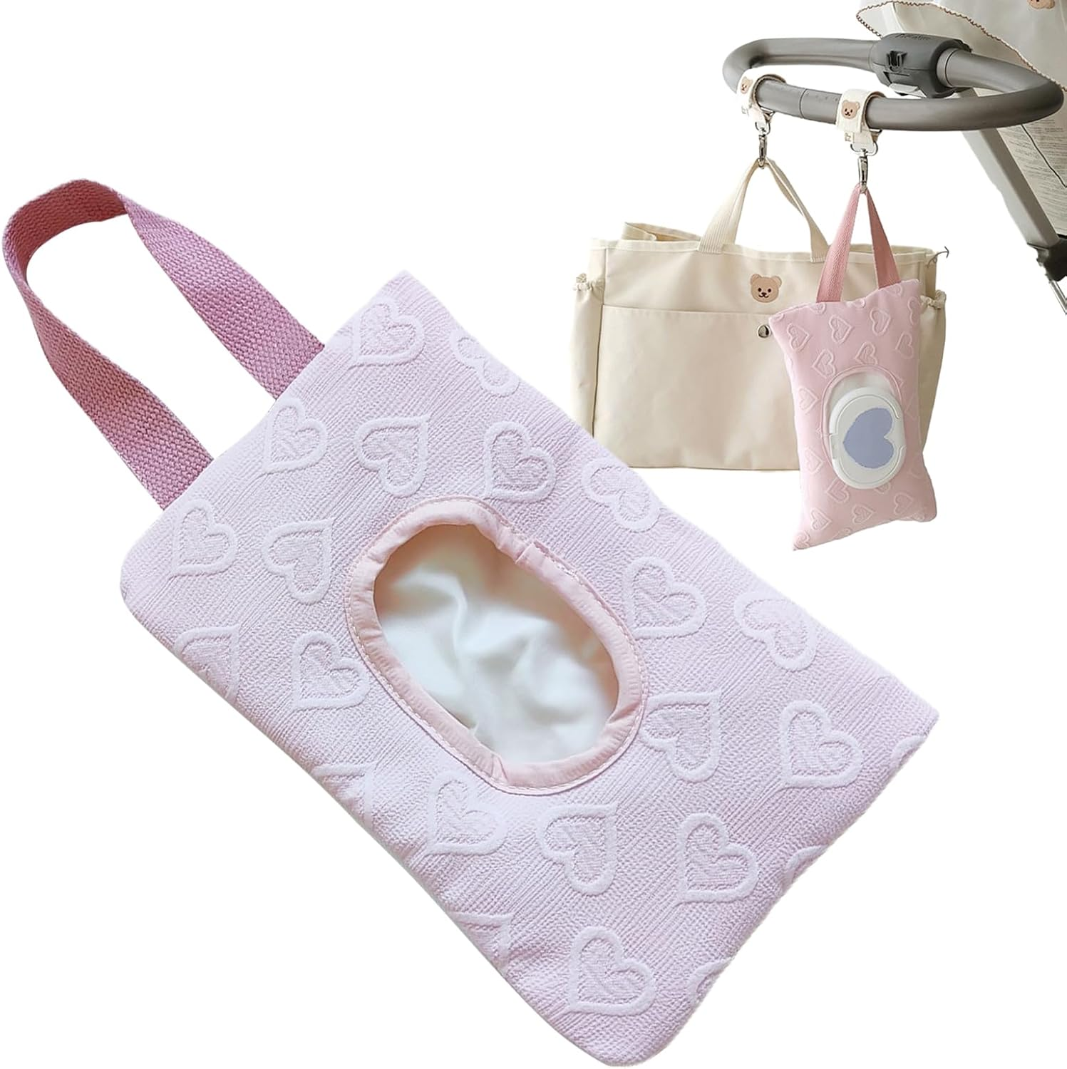 Wipes Dispenser | Tissue Dispenser for Travel | Dustproof Refillable Wet Wipe Dispenser Napkin Container for Car Camping Bathroom Travel Outdoor Picnic