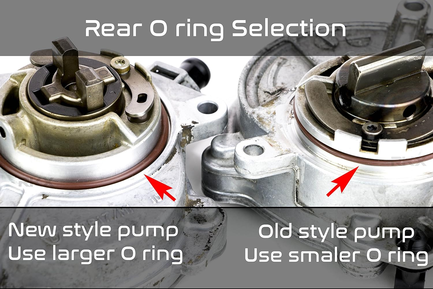 RKX 2.0T Vacuum Pump Reseal/Rebuild Kit Compatible with VW & Audi 2.0 T Mkv, B6, 8P, B7 Gasket image number 1
