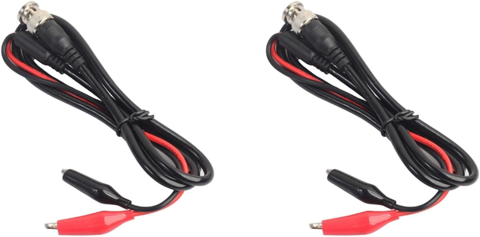 ULTECHNOVO 2Pcs Test Leads Test Cable Lead Probe Electrical Alligator Clips Bnc to Dual Alligator Electrical Clamp Laundry Soap Dispenser Q9 Video Cable image number 3