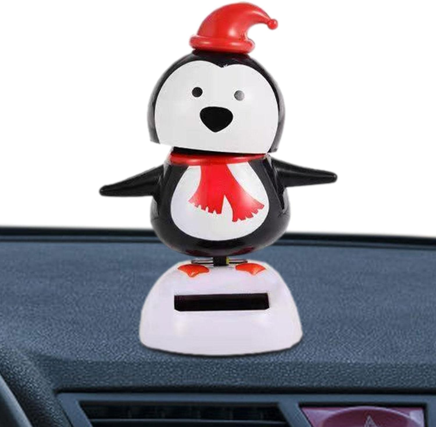 Solar Powered Dancing Toys - 1/4 Swing Figurines Toys for Car Dashboard Decorations, Figures Elk Santa Snowman Figure Solar Toys for Home Car Window Ornaments