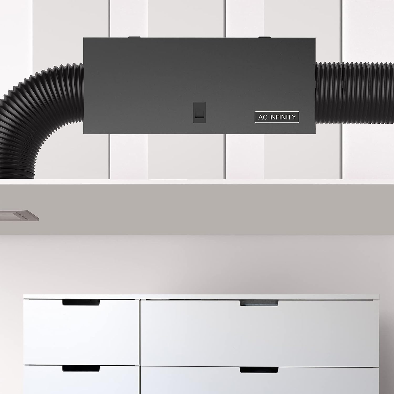 AC Infinity Inline Filter Box 4" with High Efficacy Filter, Whole House HVAC Filtration Kit, Fits 4-Inch Inline Duct Fans for Fresh Air Intake and Ventilation image number 3