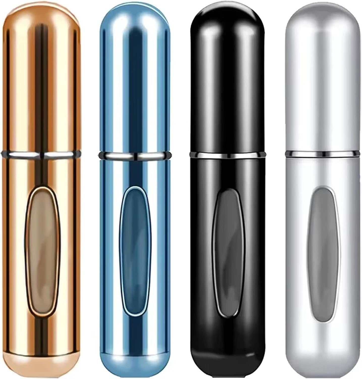 Home Harbor Pack of 4 Perfume Atomisers 5 Ml, Travel Mini Portable Perfume Bottles, Atomiser Pocket Atomiser, Empty Spray Bottle with Window, Spray Bottles for Air Travel image number 4