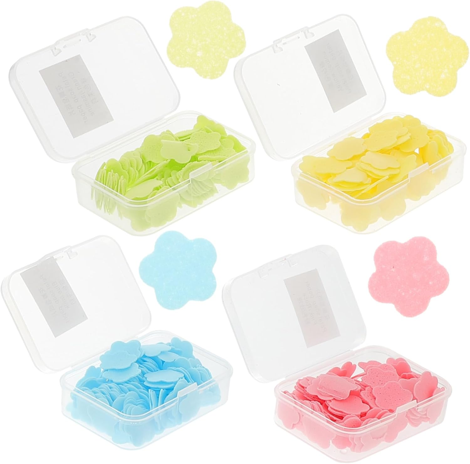 Disposable Travel Soap Sheets 10Pcs Foaming Hand Washing Paper Soap Portable Outdoor Use for Children Random Color image number 4
