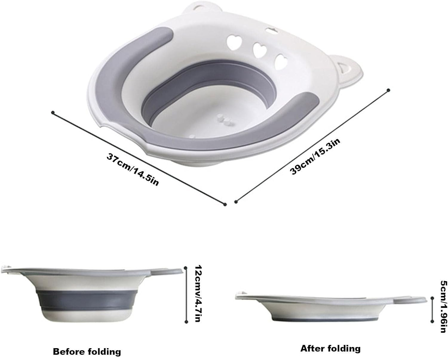 Sitz Bath for Postpartum Care - Sitz Bath Toilet Kit for Hemorrhoid Relief - Soothing Healing Sit Bath with Flusher, for Pregnant Women Pochy