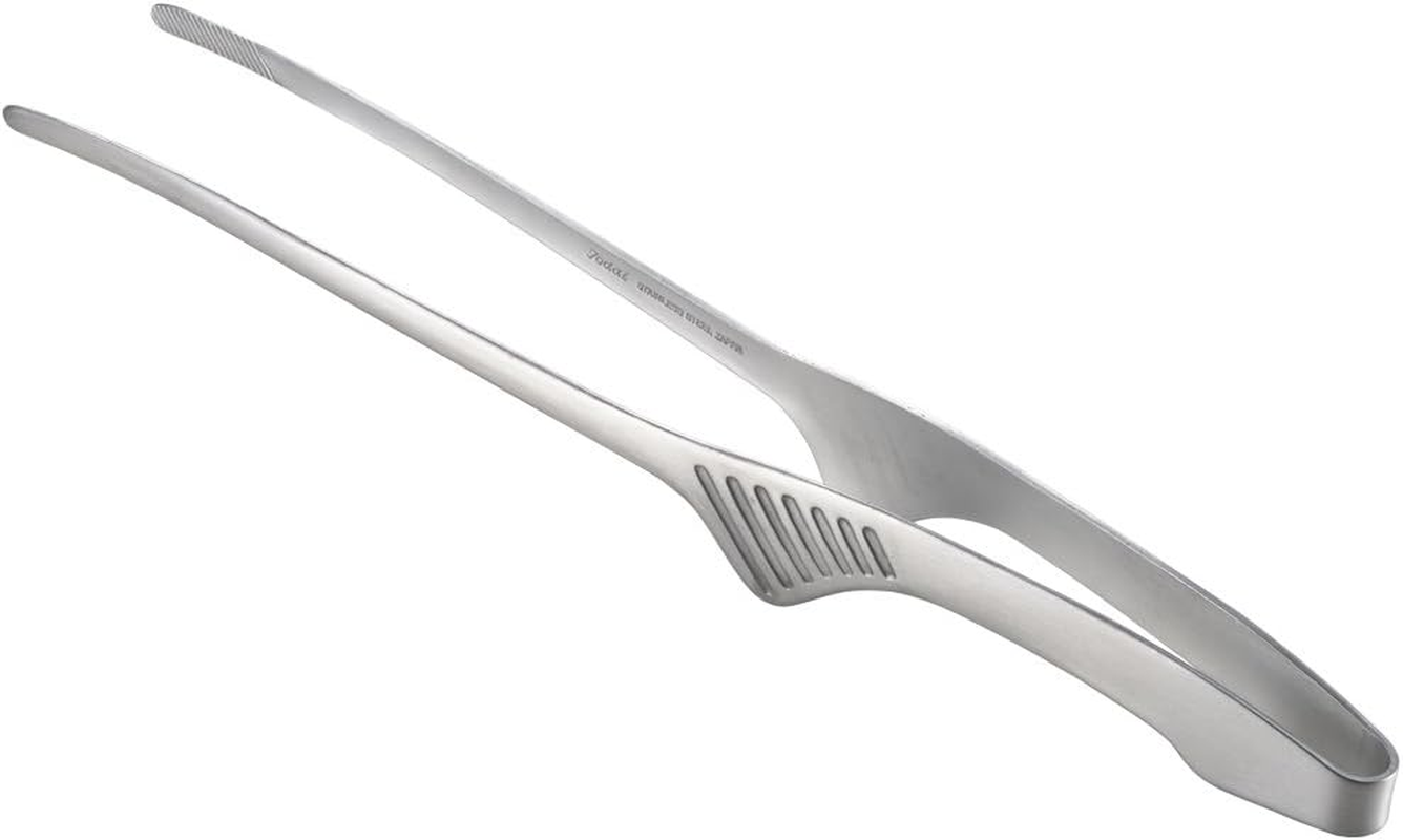 Yoshikawa 3072010 Yakiniku Tongs, Silver, Total Length 9.5 X Width 1.6 X Height 1.4 Inches (24.2 X 4.2 X 3.5 Cm) image number 4