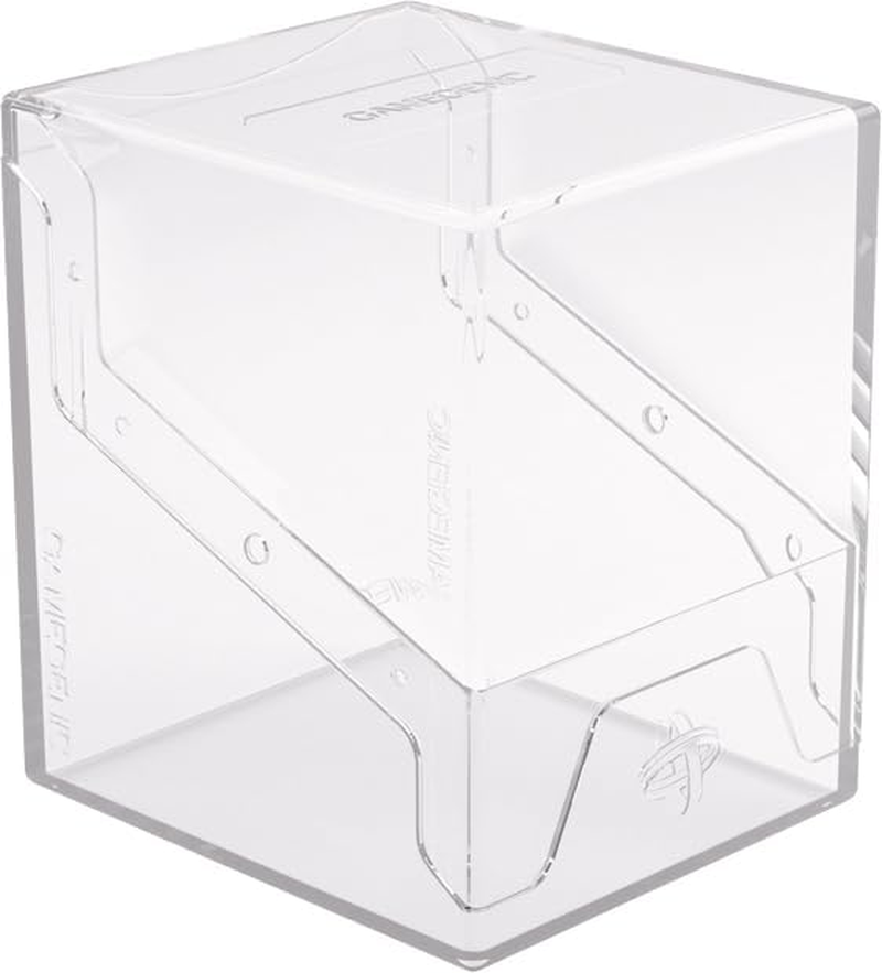 Gamegenic Bastion 100+ XL Deck Box - Compact, Secure, and Perfectly Organized for Your Trading Cards! Safely Protects 100+ Double-Sleeved Cards, Clear Color, Made image number 1