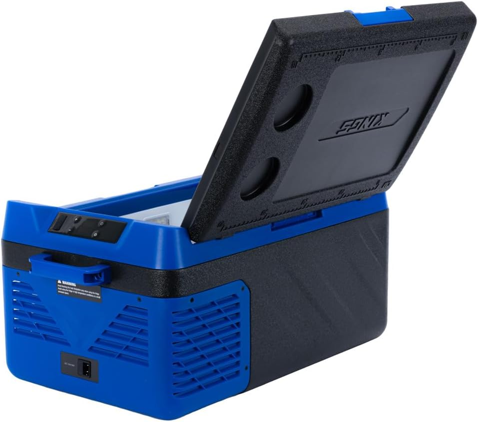 Kings Escape 20 Portable Camping Fridge/Freezer | 12V & 24V | Fits 30 Cans | Digital LED Display | Reversible Lid image number 1