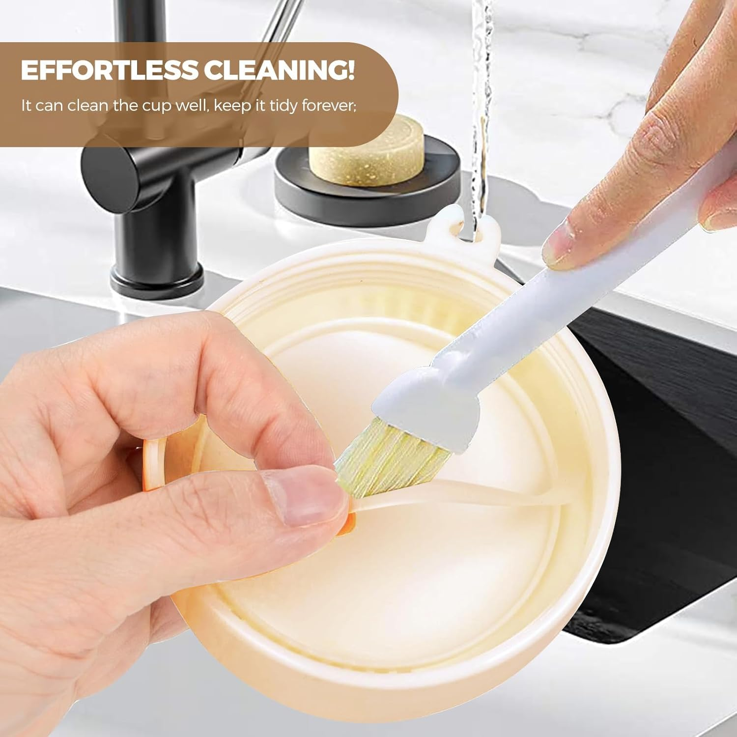 6 PCS 15Oz Overnight Oats Containers with Lids and Spoons, Wide Mouth Glass Mason Overnight Oats Jars, Large Capacity Airtight Jars for Milk, Cereal, Fruit image number 4