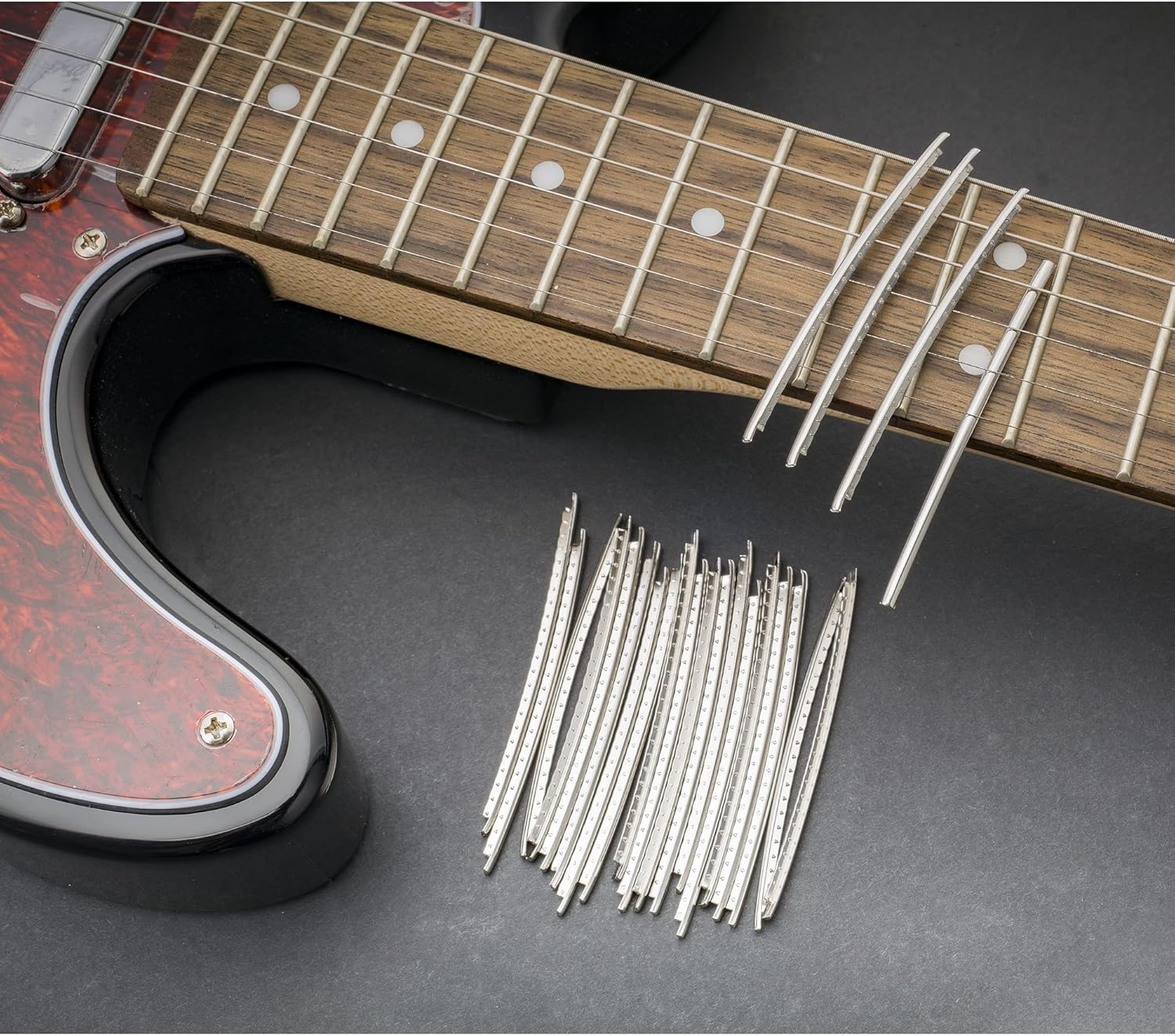 Musiclily Pro 2.7Mm Stainless Steel Jumbo Gauge 24-Pieces Fret Wire Set for G Style/Epiphone Guitar image number 3