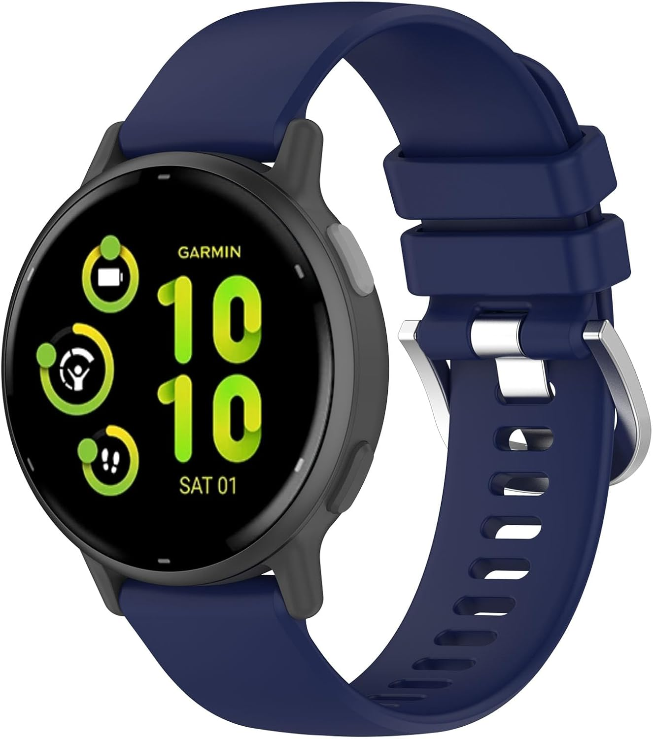 Replacement Band Intended for Garmin Venu 3S/ Venu 2S/ Vivoactive 3S/ Vivoactive 4S Smart Watch Band, 18Mm Soft Silicone Washable Straps Wristbands Accessoy