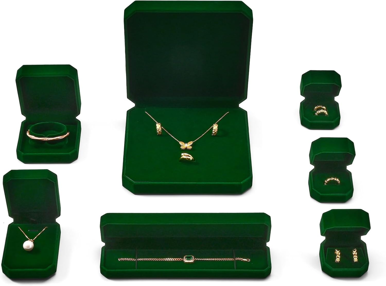 Oirlv Luxury Velvet Necklace Box for Storage & Gifting Elegant Necklace Case with Velvet Lining Perfect for Jewellery Organisation, Valentines & Anniversaries image number 1