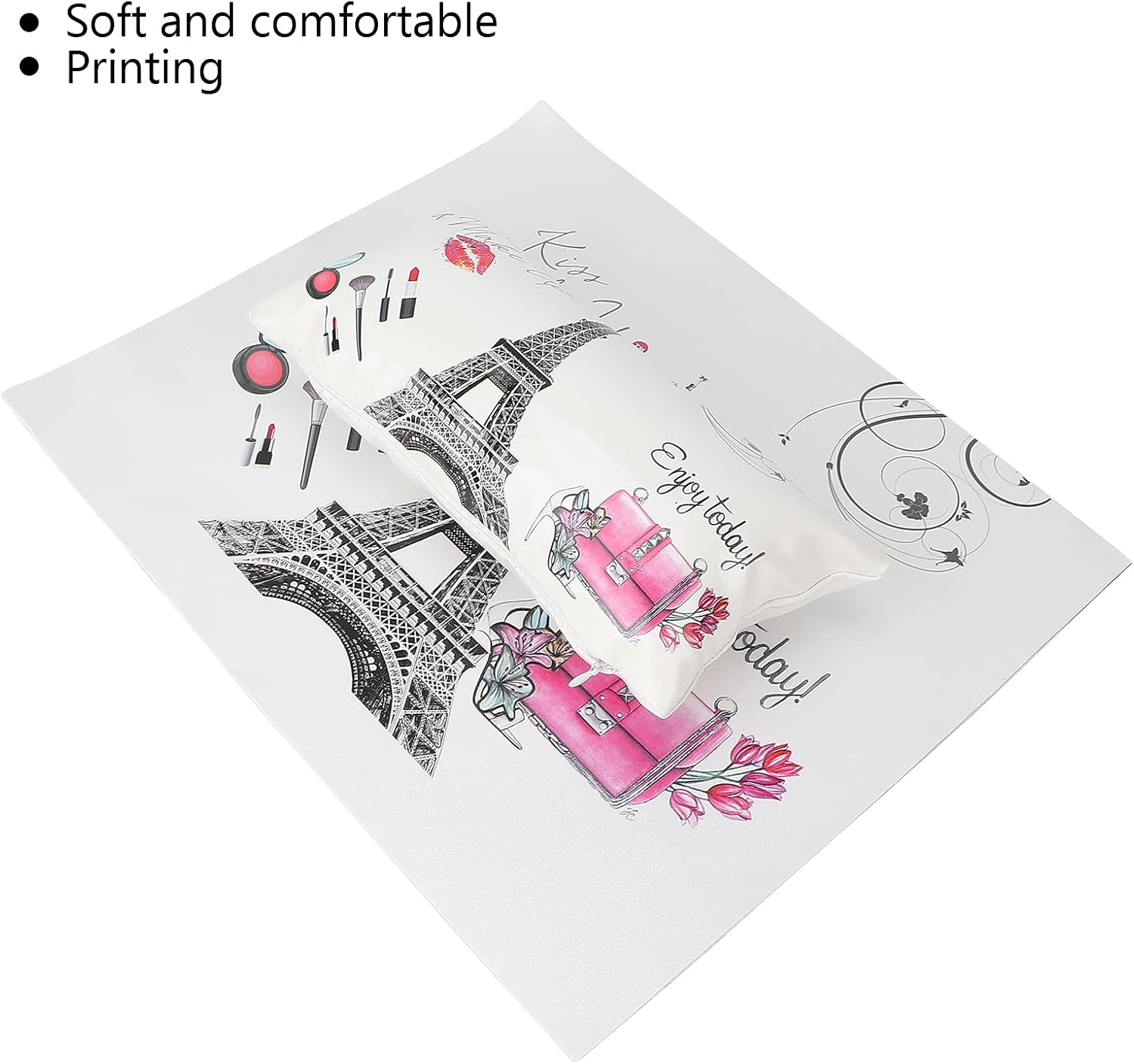 SOULONG Nail Pillow Mat Set, Nail Art Gliding Hand Pillow Kit Manicure Soft Rest Cushion Table Mat Set Manicure Care Accessories Detachable Arm Rest Holder for Technician Beauty Use image number 1