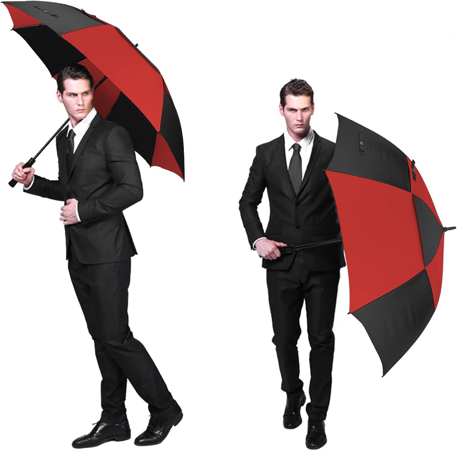 G4Free 63 Inch Golf Umbrella Windproof Double Canopy Extra Large Oversize Automatic Open Waterproof Umbrellas image number 5