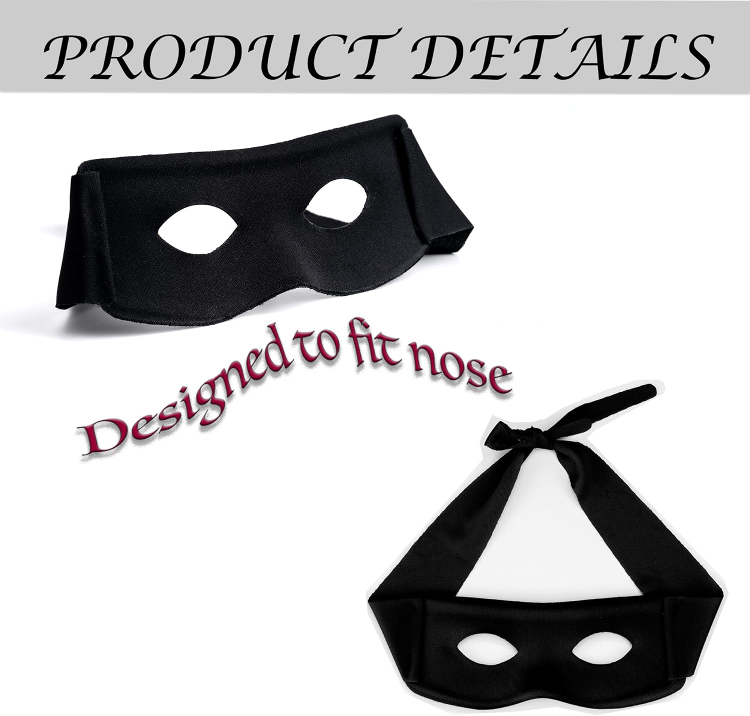 4 Pcs Halloween Costume Eye Mask Hero Masquerade Cosplay Accessories Dress up Party image number 6