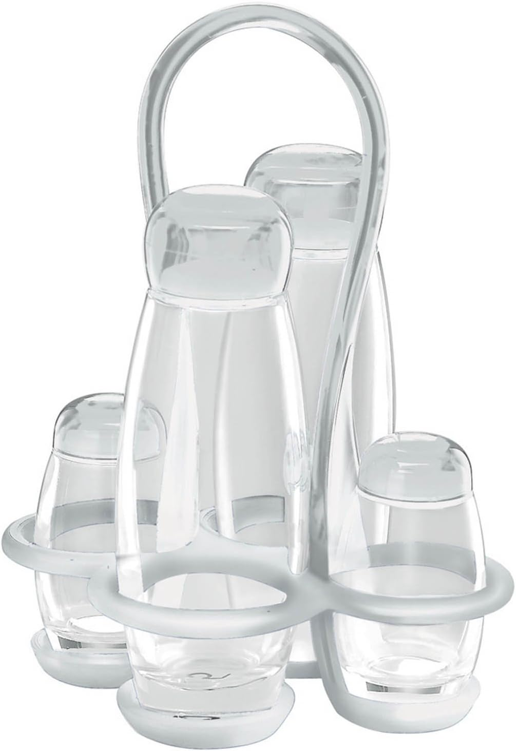 Guzzini 23130000 Bolli Cruet Set, Clear image number 1