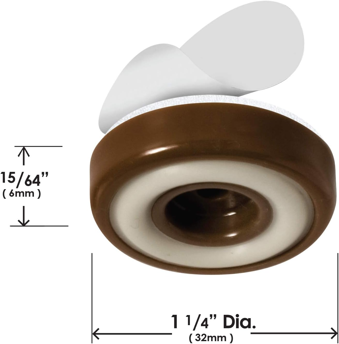 Slipstick Furniture Floor Protector Slider 8-Pieces Pack, 32 Mm Size, Chocolate image number 3