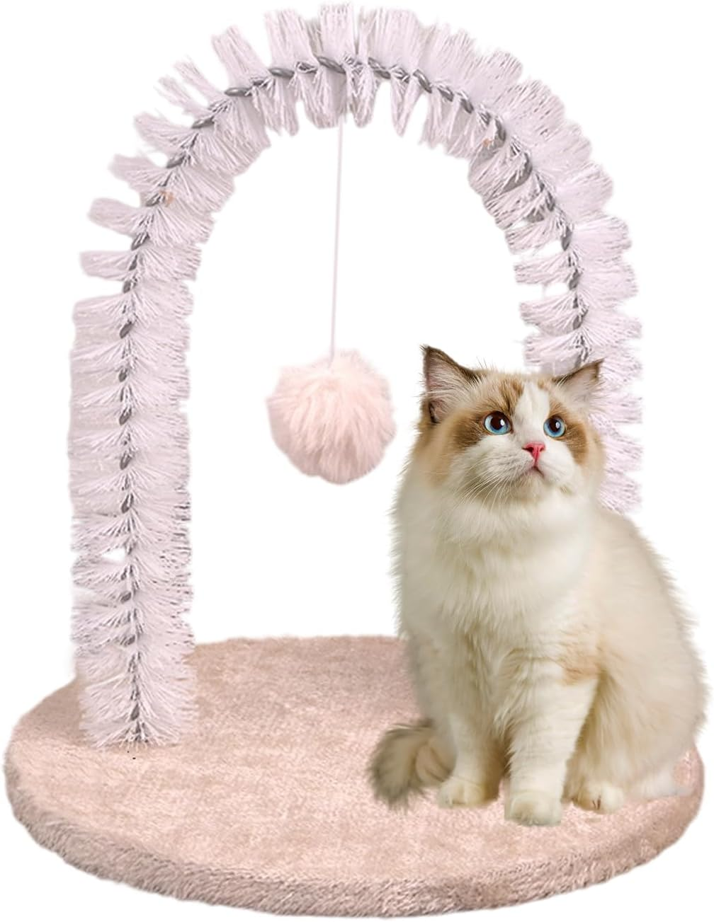 Cat Scratcher - Back Scratcher Cat Grooming Massage Brush,Grooming Rubbing Post Scratching Pad Massage Brush Hair Remover Pet Toys for Head Back Kitten