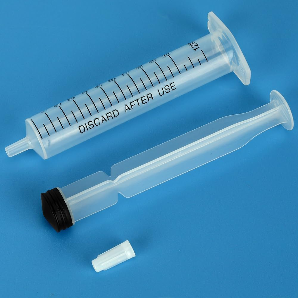 12Ml Bulk Plastic Syringe, without Needle, Liquid Measuring Syringe Tools with Measurement for Scientific Labs, Liquid Measuring, Industrial, Home Care (Individually Sealed-10Pcs) image number 2
