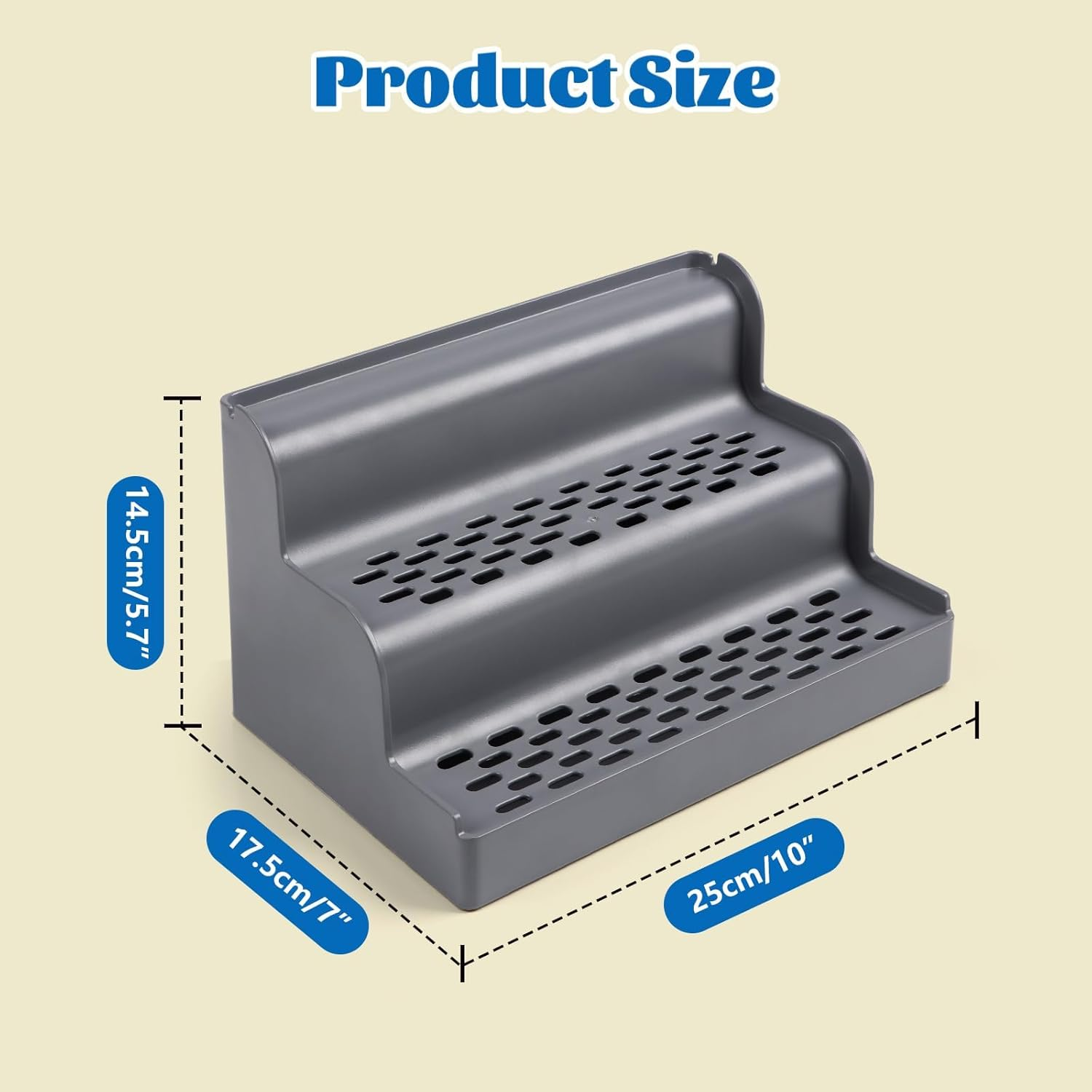 Rolcoassuns Cat Ramp for Cat Litter Tray, Cat Litter Tray Steps/Stairs with Filter Function and Non-Slip Rubber Feet, Suitable for Small and Older Cats image number 4