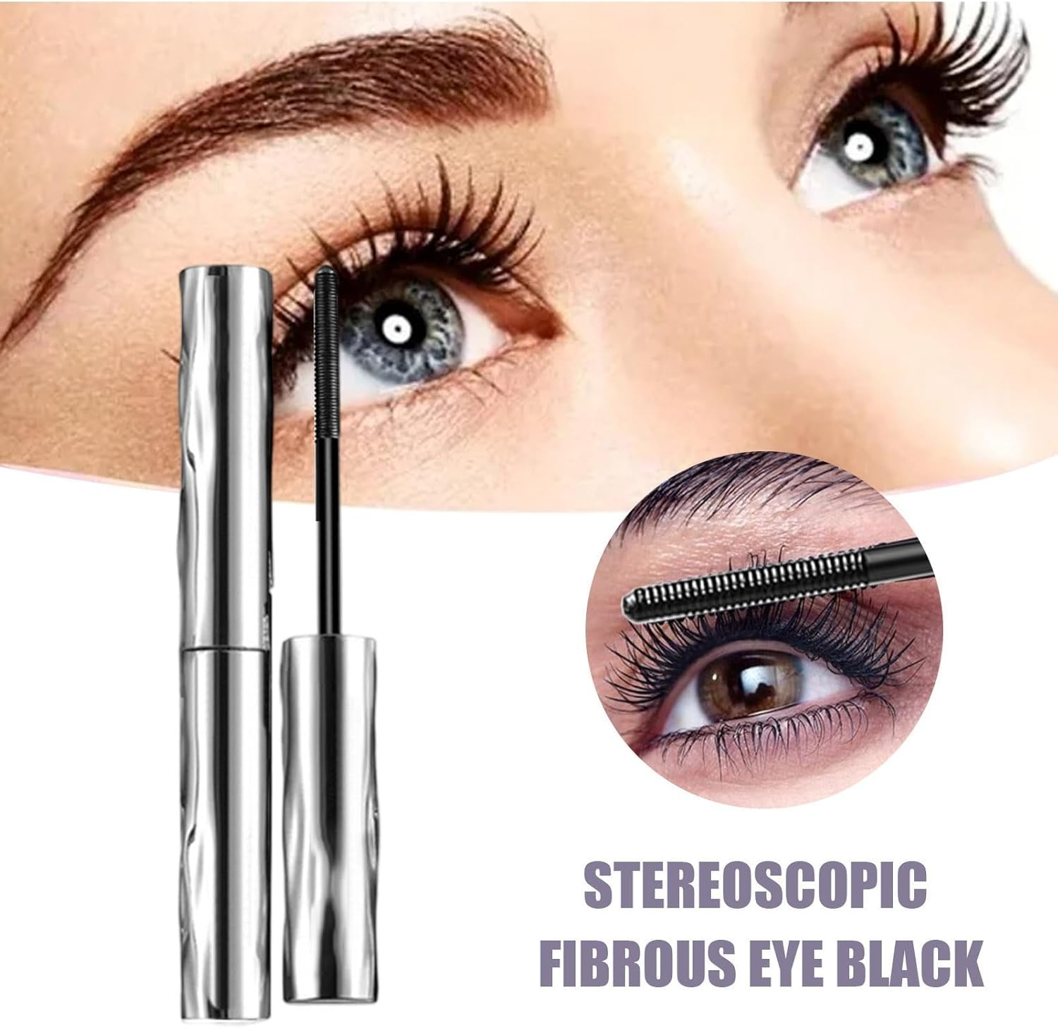 Waterproof Iron Wand Mascara for Fine Short Eyelashes - Telescopic Tubing Mascara Black for Length - Smudge Proof No Flaking No Clumping Curling and Lash Lift Effect, Hypoallergenic (8 PCS) image number 5