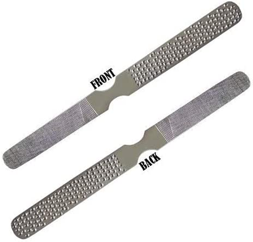 DMX INTL Stainless Steel Foot File Double Sided Pedicure Rasp Dead Hard Dry Cracked Skin Callus Remover Scraper Scrubber Foot Care Tool (2) image number 3