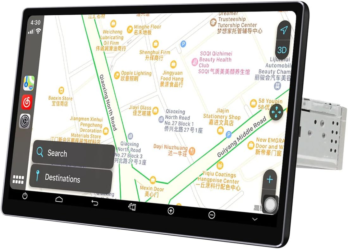 JOYING Navigation Car Stereo 11.6 Inch Octa Core Single Din Android Auto Radio Car In-Dash Navigation GPS Units with Full-Fit 1920X1080 Screen 8GB+128GB Support Bluetooth 5.1,Dvr,Obd2,Back-Up Camera