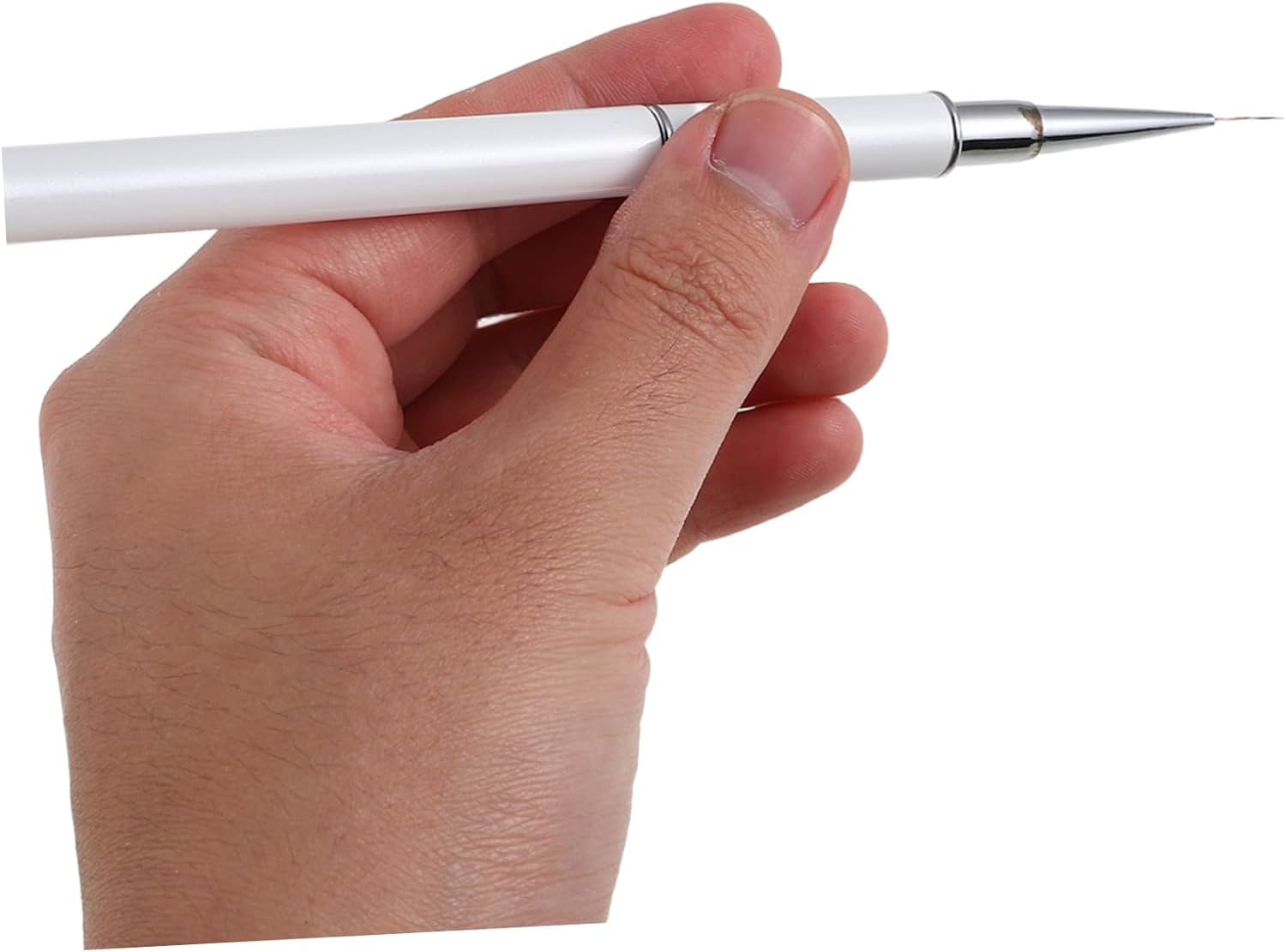 DECORNIJIA 3Pcs Doubleended Nailart Brushes for Salon Use and Dotting Tools Durable Non Shedding Nail Pen for Professional Manicure and Detailed Design - Yellow image number 5