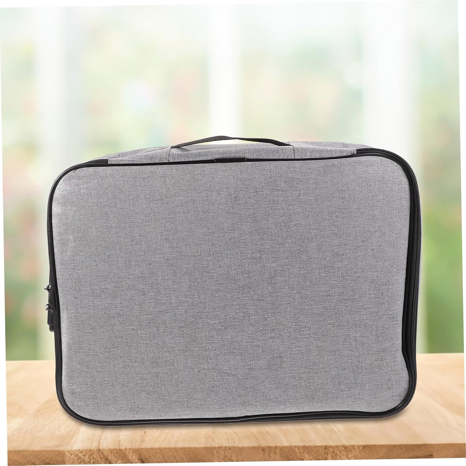 PLAFOPE Travel Document Collection Bag Large Capacity Home Passport Storage Bag Portable for Travel Document Holder and Storage - Grey image number 3
