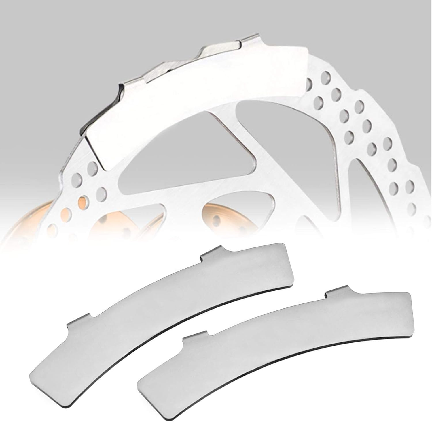 Emsea 2 Pairs of Bike Arc Disc Brake Pads Gap Regulator Rotor Adjustment Alignment Tool Stainless Steel for MTB Mountain Bike image number 3