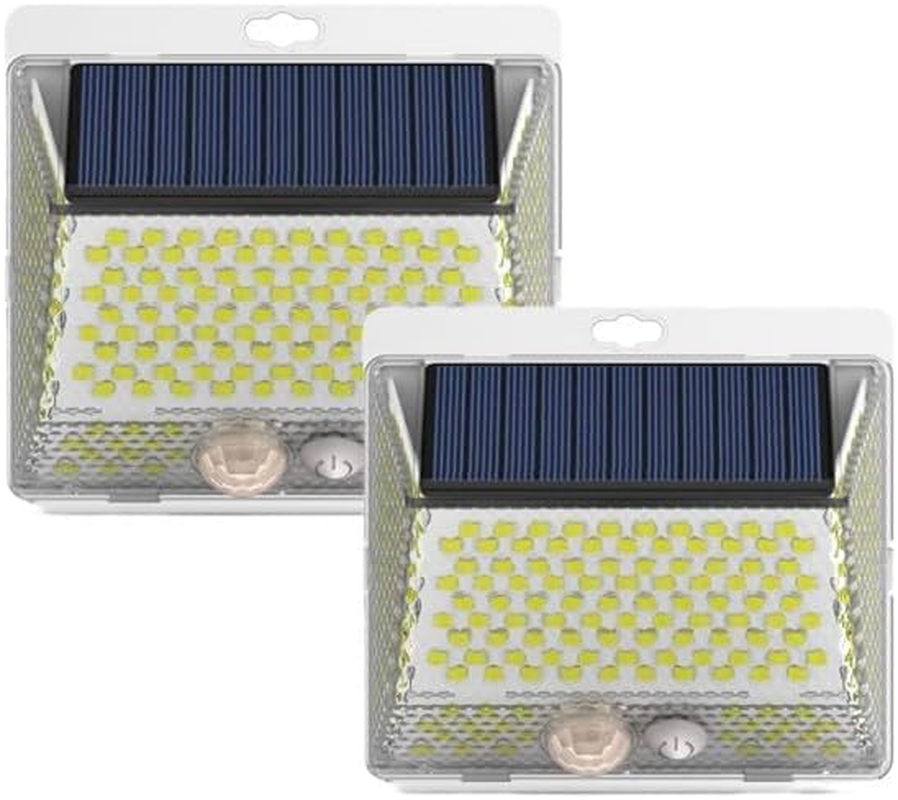 GHOST MONKEY Solar Lights Outdoor, 206 LED Solar Motion Sensor Light with 3 Modes & 270&deg; Wide Angle,Ip65 Waterproof, Solar Security Lights for Garden Pathway Porch Driveway Fence (1 Pack) image number 1