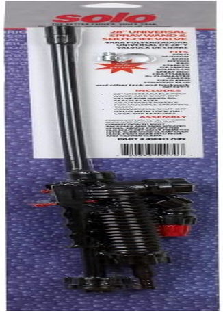 Solo 4900170N 28-Inch Universal Sprayer Wand and Shut-Off Valve, Black image number 2