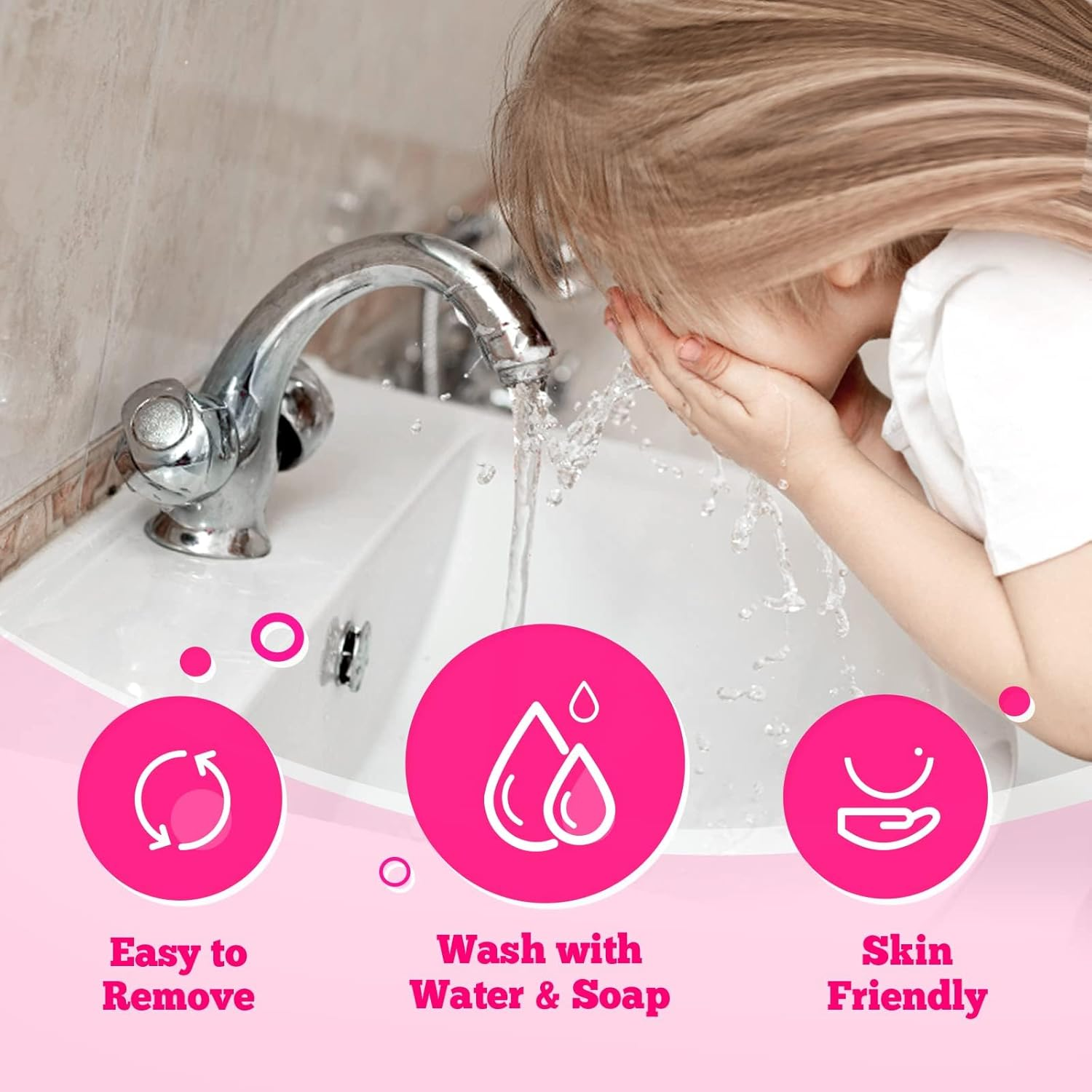 MOTYYA Kids Real Makeup Kit for Girls, Non Toxic, Washable Make up Set with Mini Coin Purse Cute Umicorn Princess Toys for 3 4 5 6 7 8 9 10 12 Years Old Little Girls Birthday Gift (Pink) image number 6