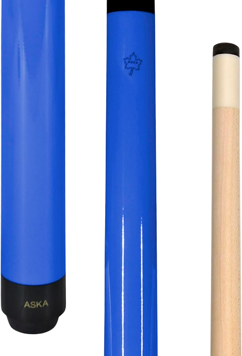 Aska Short Kids Cue LCS, Canadian Hard Rock Maple Billiard Pool Cue Stick