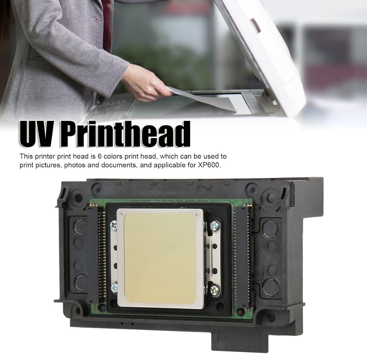 XP600 Print Head Replacement, 6 Color Easy Install Printerhead for XP600 Printer, Professional Printhead Printer Replacement Parts image number 3