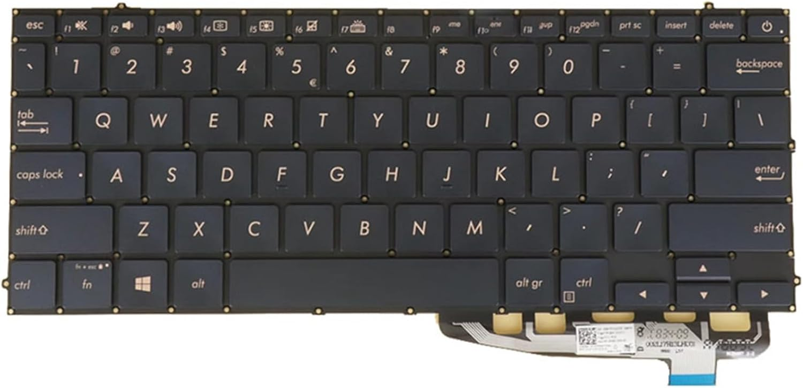Laptop Keyboard for ASUS for Zenbook S UX391FA UX391UA Colour Black US United States Edition