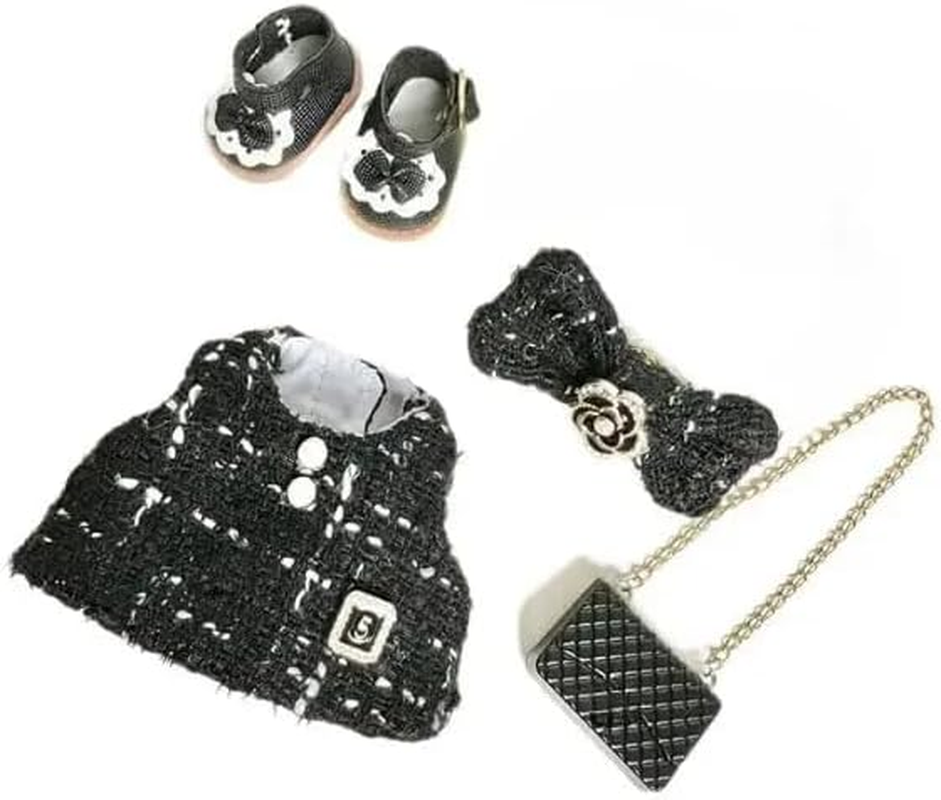 17Cm Doll Clothes Suitable for 17Cm Labubu 1Bag+1Shoes+1Dress+1Hairband No Doll image number 2