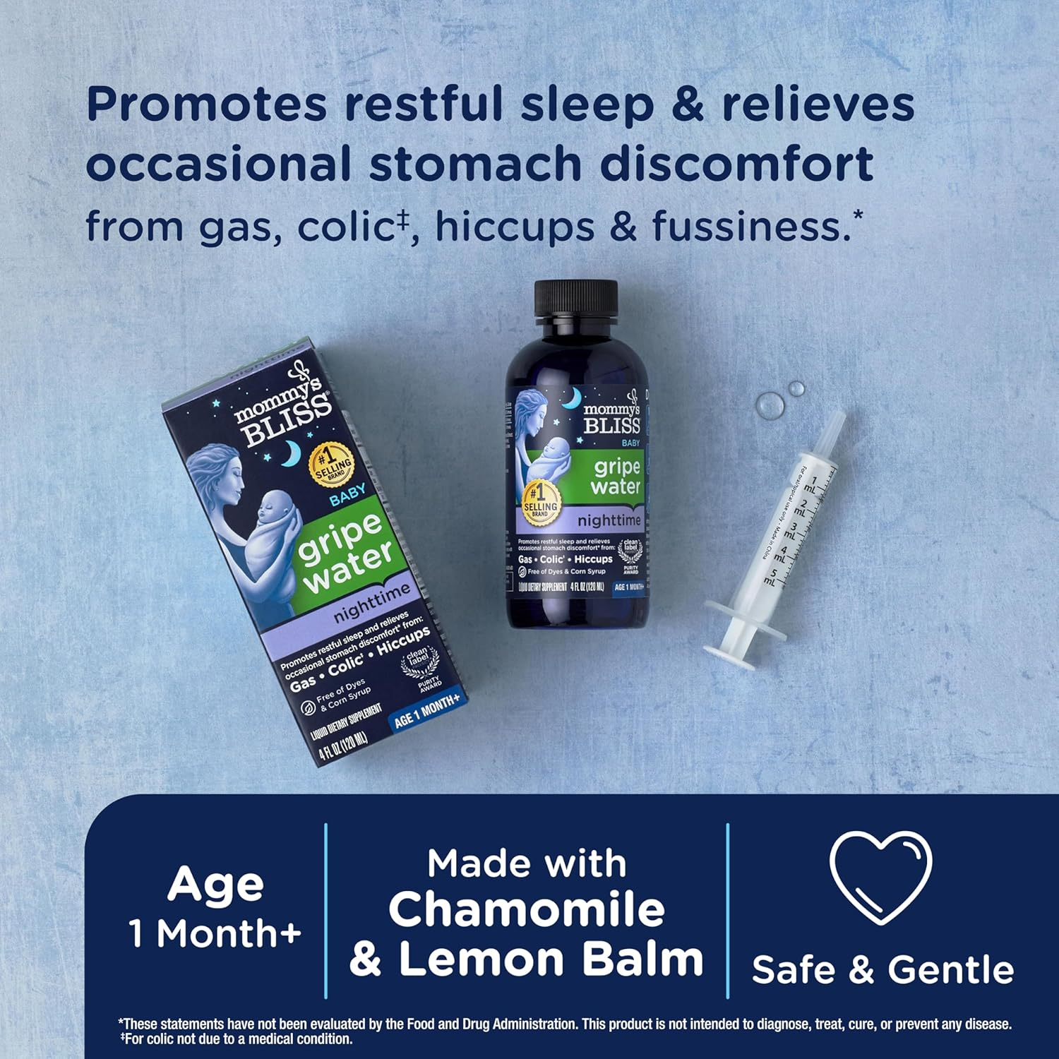 Mommy'S Bliss - Gripe Water Night Time - 4 FL OZ Bottle image number 1