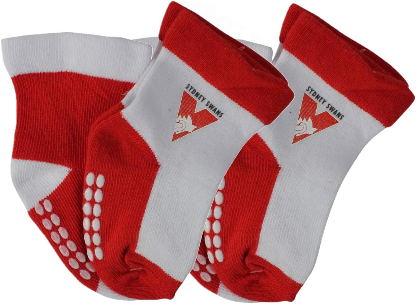 AFL Sydney Swans Comfortable Soft Feel Supporter Supporter Bed Socks 3 Pair | Australain Football League image number 4