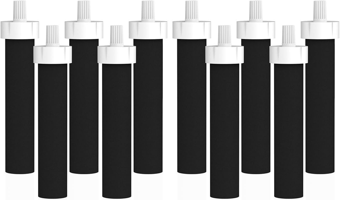 Xpopox 10 Pack Water Bottle Filters, Replacement for Brita Water Filter Compatible with Brita BB06 Hard Sided and Sport Bottle Filter #BB06 image number 1