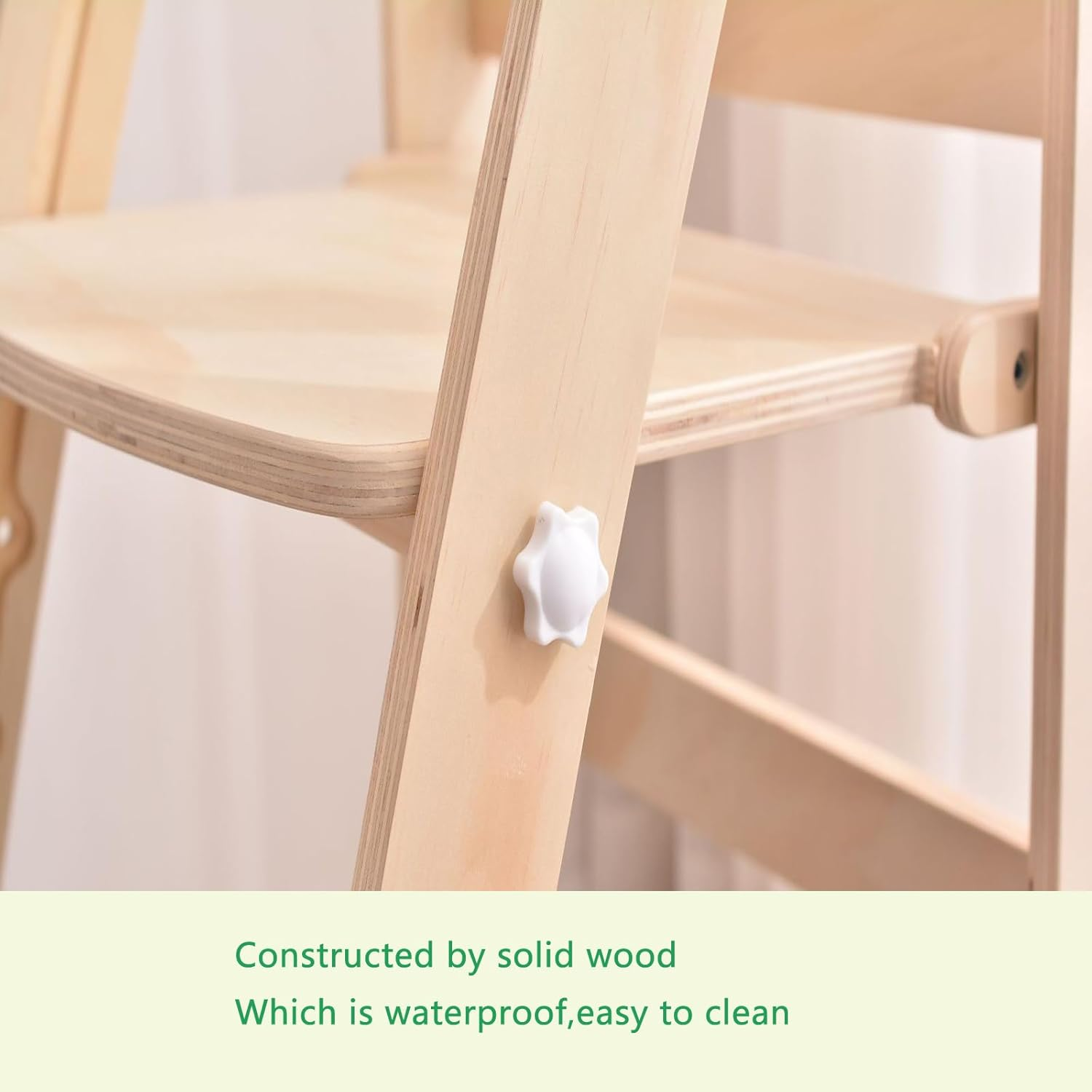 Wooden Step Stools for Kids, 2 Step Stool, Foldable Step Stool,Heavy Duty for Kitchen, Bathroom, Bedside Step Stool, Wooden Step Stairs image number 3