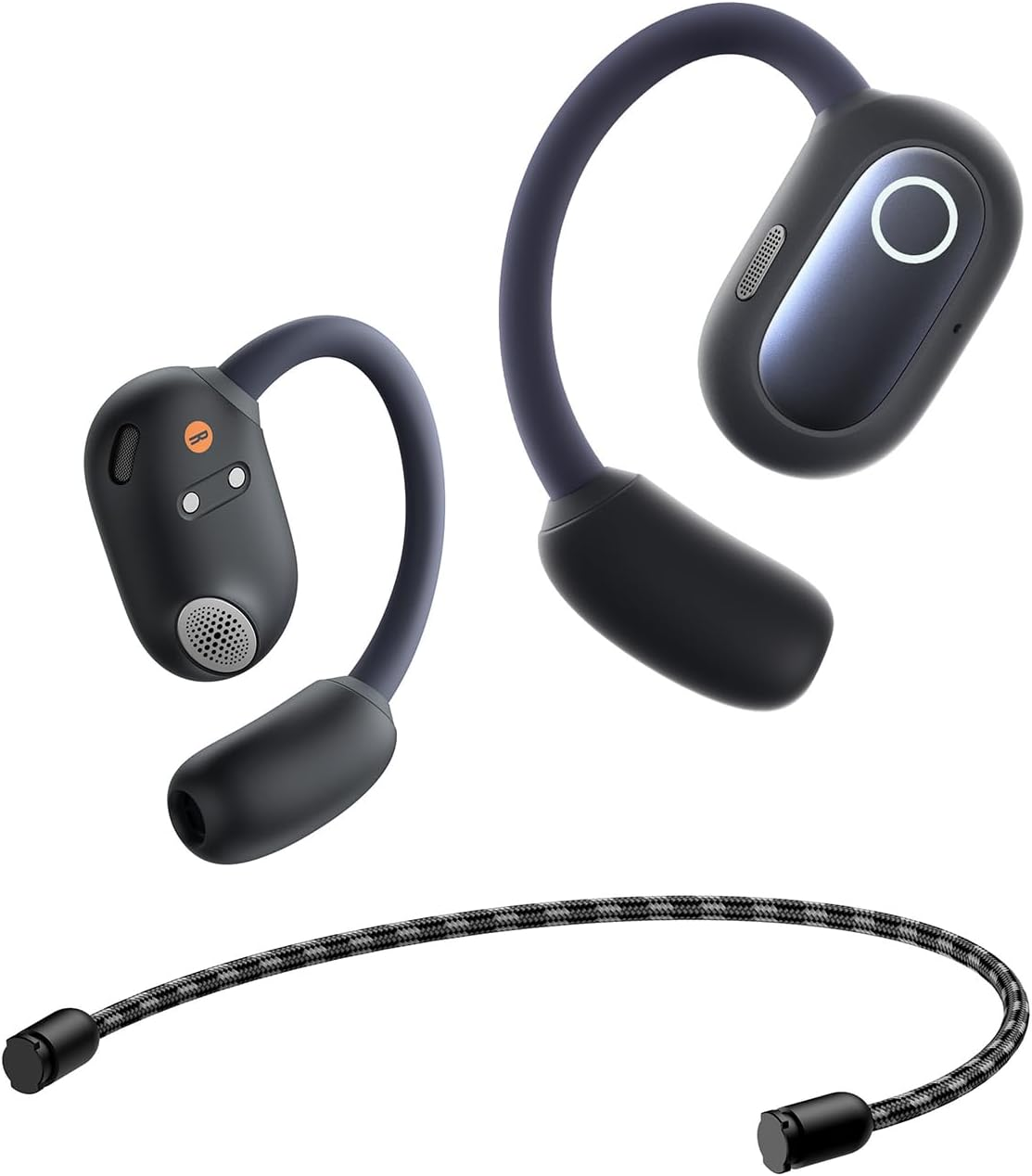 Baseus Eli Sport 1 Open-Ear TWS Earbuds- Open-Ear Design, 16.2Mm Large Driver, TWS & Around-The-Neck Option, 30H Battery Life - Perfect for Workouts, Running, and Commutes (Black)