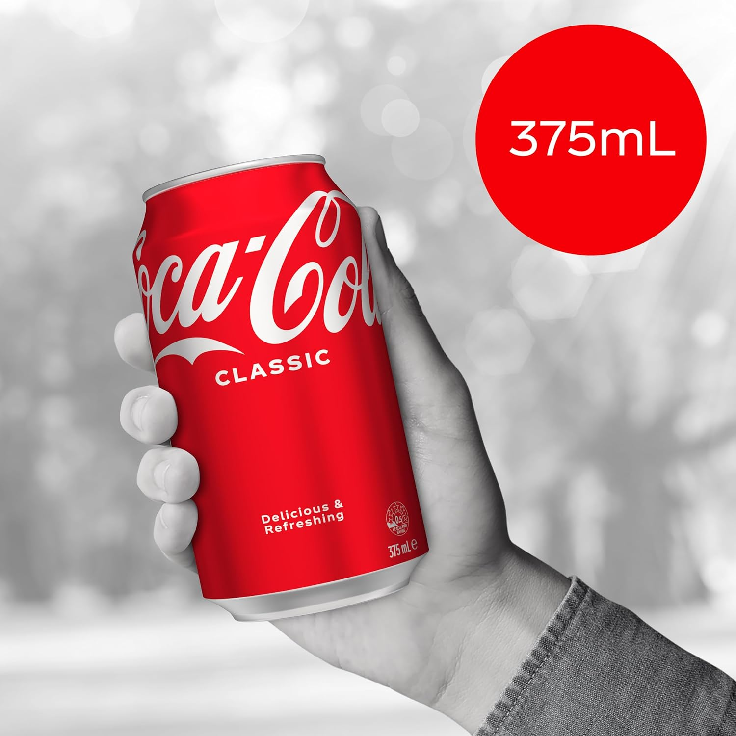 Coca-Cola Classic Soft Drink Multipack Cans 20 X 375 Ml (Packaging May Vary) image number 1