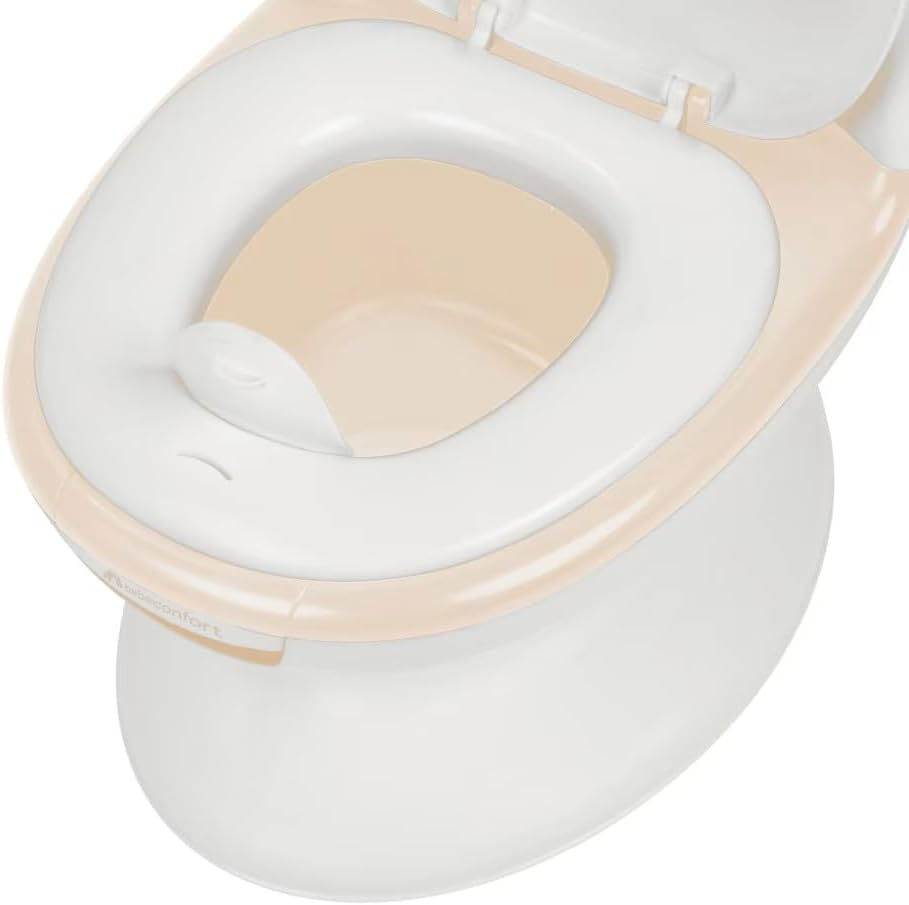 Bebeconfort Mini Size Toilet, Baby Potty Training Toilet, 1-4 Years, 0-20 Kg, Lifelike Design with Splash Guard, Real Flush Sound, Removable Bowl, Easy to Clean, Rubber Foot, Cute Fox image number 1