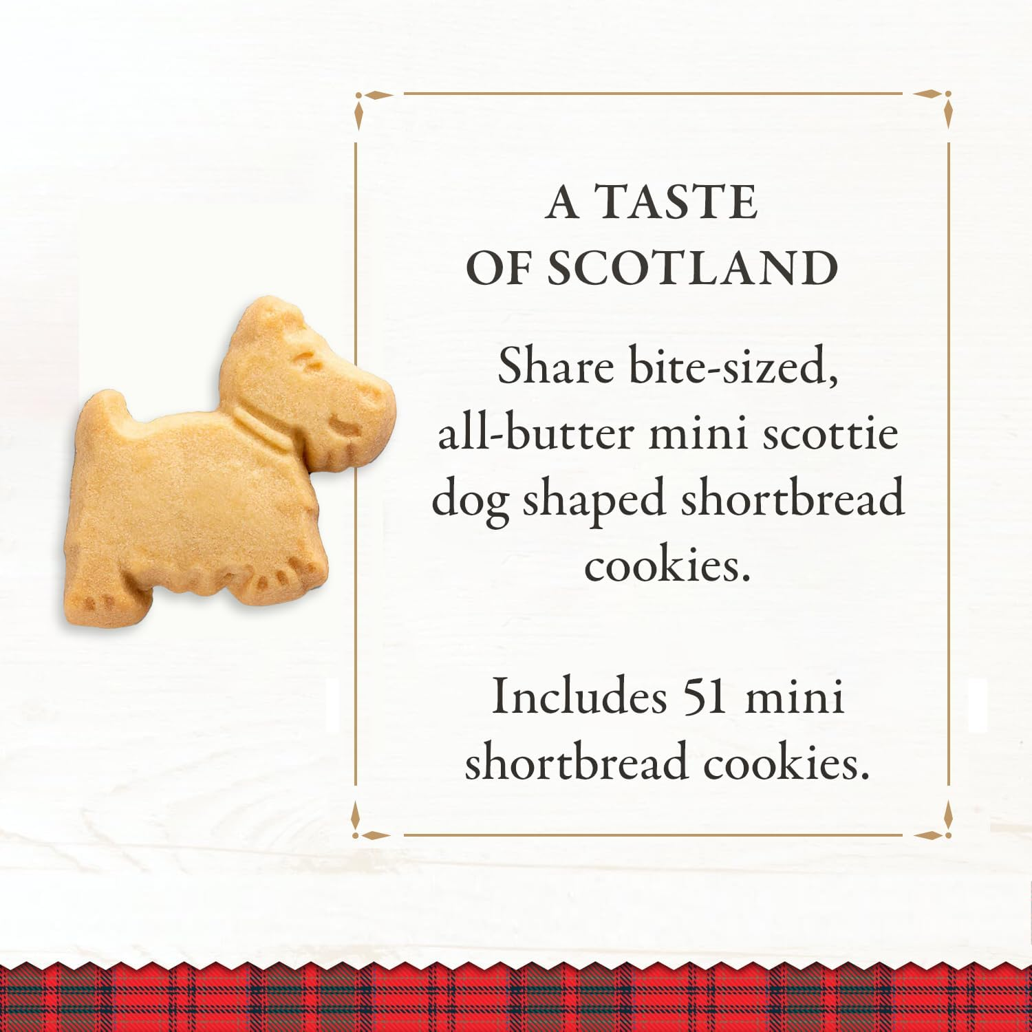 Walkers Shortbread Mini Scottie Dogs, Traditional Pure Butter Shortbread Cookies in Novelty Packaging, 5.3 Ounce Decorative Carton - 124 G (Pack Of 6), Shortbread Rounds image number 2