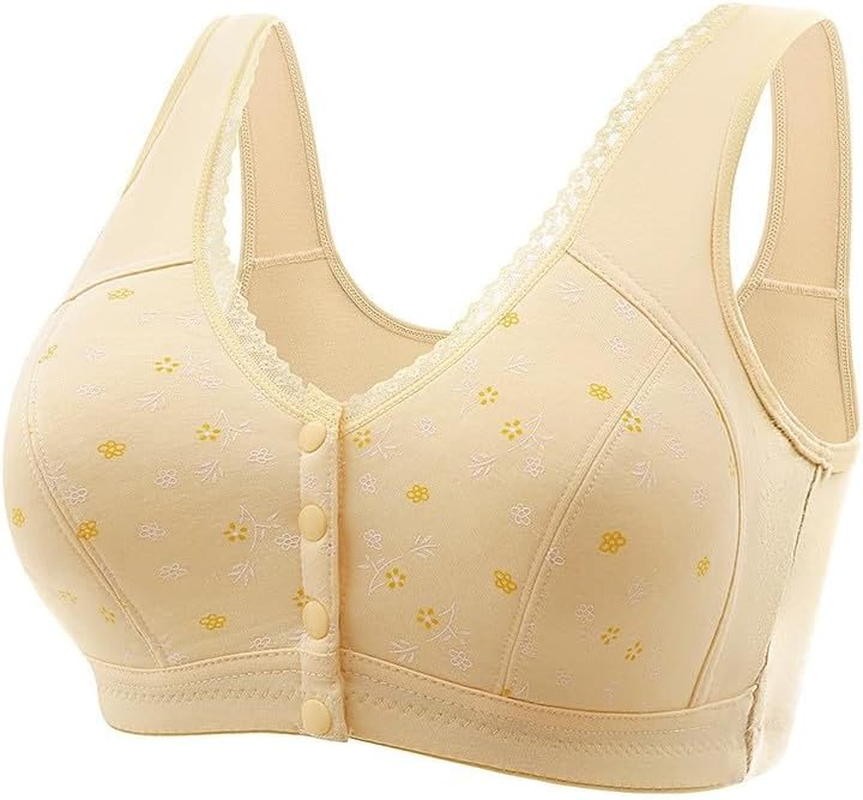 Black Bralette Lace Sports Bras Women Breastfeeding Sleep Ladies Non Wired Ped plus Size Packs Front Fastening Wireless for Top Womens Maternity with Support Adjustable Multi Pack