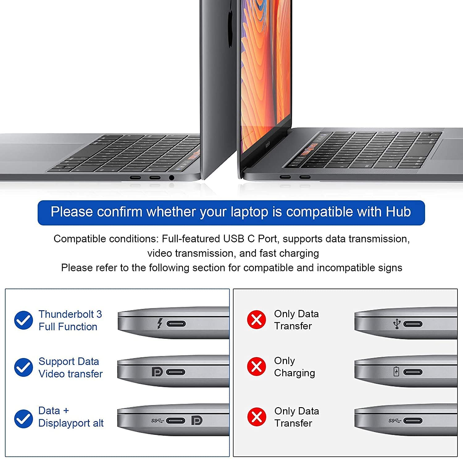 HARIBOL Dual HDMI Adapter for 2 Monitors, 4 in 1 USB C to Dual HDMI Adapter 4K@30Hz with 100W PD Charging, USB-A 3.0 Port, HDMI Adapter for Dual Monitors for Macbook Pro Air, HP, Dell,Iphone 15 Series image number 6