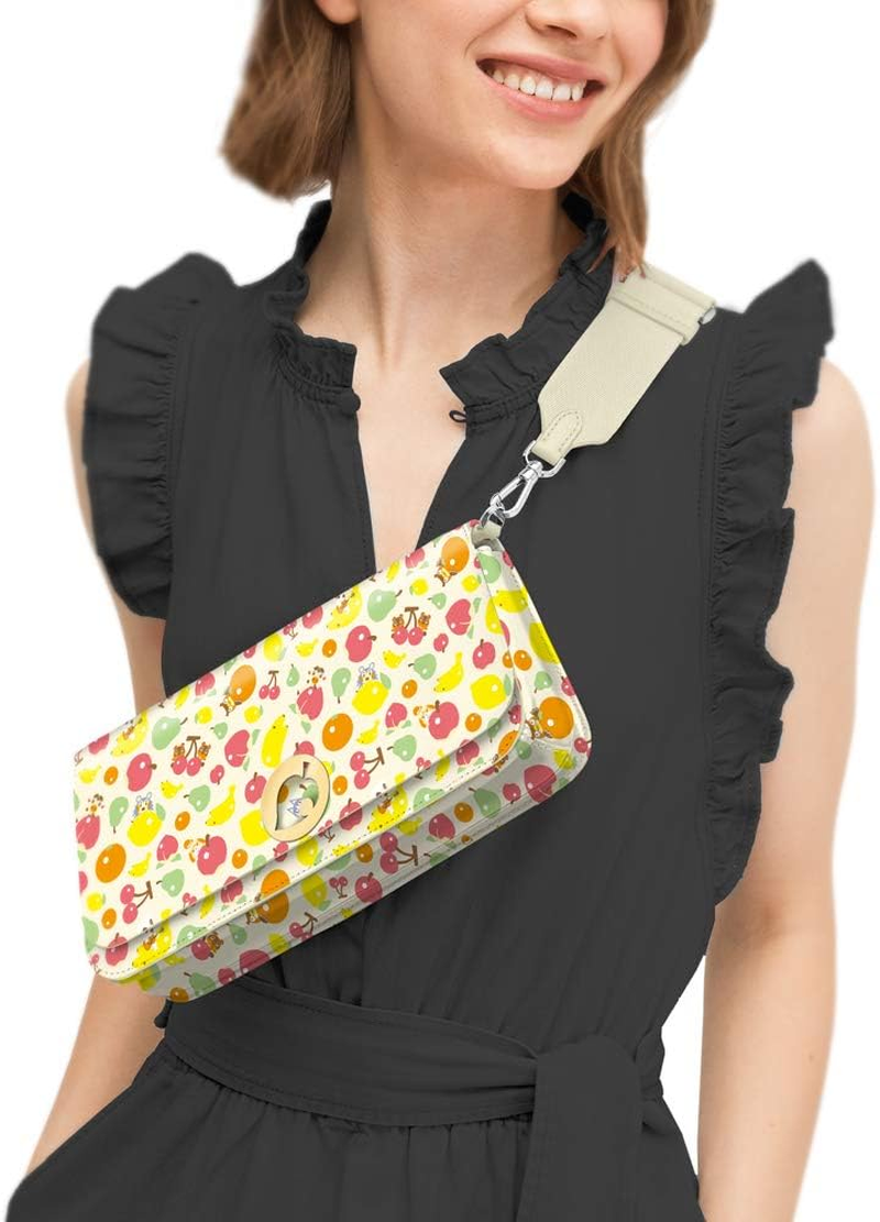 Controller Gear Animal Crossing Sling Bag for Women, Girl'S, Kids. Nintendo Switch and Switch Lite Case, Accessories, Travel Bag, Carrying Case. Fruit Pattern - Nintendo Switch