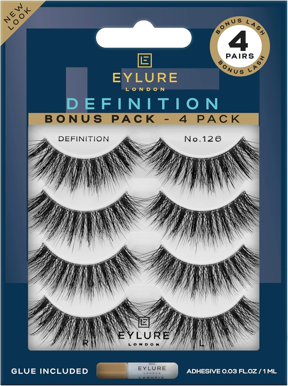 Eylure Dramatic Definition No. 126 Eyelashes Multipack, 4 Pairs image number 6