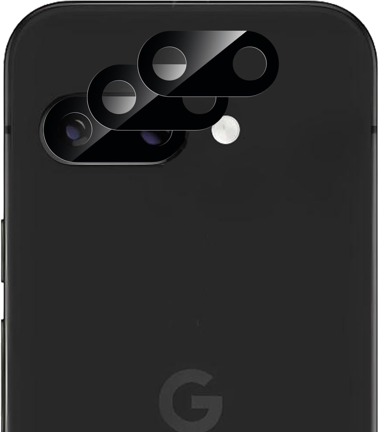 GIOPUEY Ultra Thin Pack of 4 Camera Protection Compatible with Google Pixel 9A, HD Camera Glass Screen Protector [Scratch-Resistant] Camera Protector for Google Pixel 9A